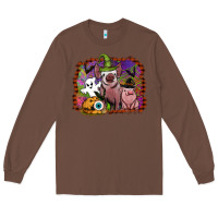 Chestnut halloween pigs Long Sleeve Tee - SublimationCraftShop