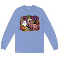 Colony Blue halloween pigs Long Sleeve Tee - SublimationCraftShop