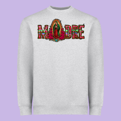 Madre Floral Aztec Leopard Heavyweight Sweatshirt Designed By Jasminsmagicworld
