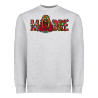 Heather Grey madre floral aztec leopard Heavyweight Sweatshirt - Jasminsmagicworld