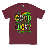 Burgundy St. Patrick's It's a good day to have a lucky day Classic Tee - OliviaCreatesArt
