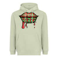 Matcha summer vibes watermelon lips Heavyweight Hoodie - Jasminsmagicworld