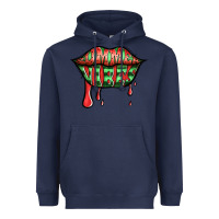 Navy summer vibes watermelon lips Heavyweight Hoodie - Jasminsmagicworld