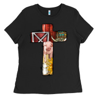 Black farm life alphabet lowercase letters t Ladies Tee - BundleAndBundleShop