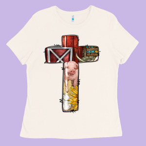 Farm Life Alphabet Lowercase Letters T Ladies Tee Designed By Bundleandbundleshop