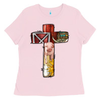 Bubblegum Pink farm life alphabet lowercase letters t Ladies Tee - BundleAndBundleShop
