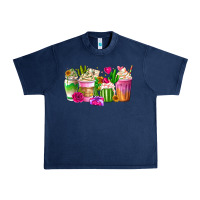 Navy Stuck On You Cup Urban Heavy Tee - CowhideDigitalArt