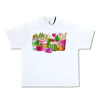 White Stuck On You Cup Urban Heavy Tee - CowhideDigitalArt