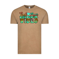 Vintage Coffee Tired Mom Vibes Vintage Tee - CowhideDigitalArt
