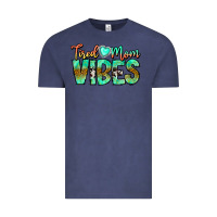 Vintage Denim Tired Mom Vibes Vintage Tee - CowhideDigitalArt