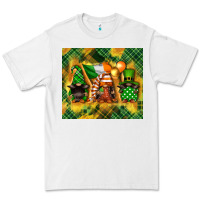 White St. Patrick's Day gnome Premium Tee - FaDigitalArtStudio
