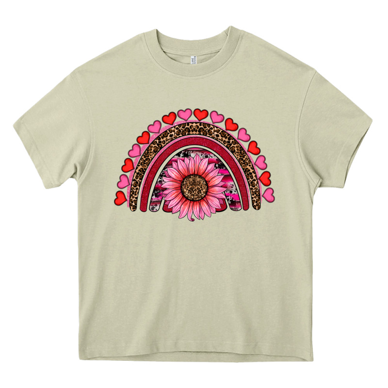 Valentine's Day Sunflower Rainbow Heavy Core Tee by RanaPortraitStore | Teevron