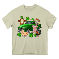 Mossy St. Patrick's farm animal truck Heavy Core Tee - OliviaCreatesArt