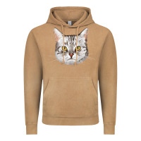 Vintage Camel American Shorthair Cat Face Vintage Hoodie - LillyAllenDesigns