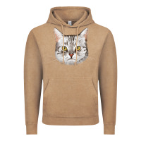 Vintage Coffee American Shorthair Cat Face Vintage Hoodie - LillyAllenDesigns