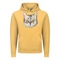 Vintage Mustard American Shorthair Cat Face Vintage Hoodie - LillyAllenDesigns