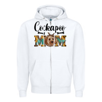 White Western Cockapoo Mom Zipper Hoodie - RanaPortraitStore