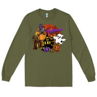 Army Green halloween Long Sleeve Tee - SublimationCraftShop