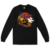Black halloween Long Sleeve Tee - SublimationCraftShop