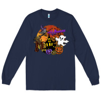 Navy halloween Long Sleeve Tee - SublimationCraftShop