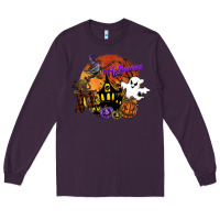 Plum halloween Long Sleeve Tee - SublimationCraftShop