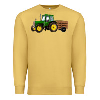 Antique Gold farm tractor Premium Sweatshirt - RanaPortraitStore