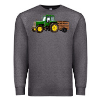 Charcoal Heather farm tractor Premium Sweatshirt - RanaPortraitStore