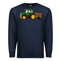 Navy farm tractor Premium Sweatshirt - RanaPortraitStore