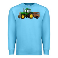 Ocean Blue farm tractor Premium Sweatshirt - RanaPortraitStore