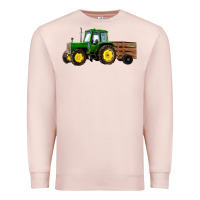 Pale Pink farm tractor Premium Sweatshirt - RanaPortraitStore