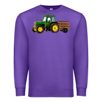 Purple farm tractor Premium Sweatshirt - RanaPortraitStore
