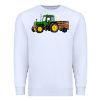 White farm tractor Premium Sweatshirt - RanaPortraitStore
