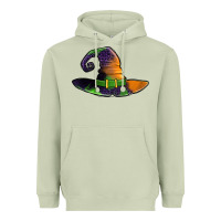 Matcha Purple leopard witch hat Heavyweight Hoodie - Jasminsmagicworld