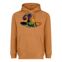 Meerkat Purple leopard witch hat Heavyweight Hoodie - Jasminsmagicworld