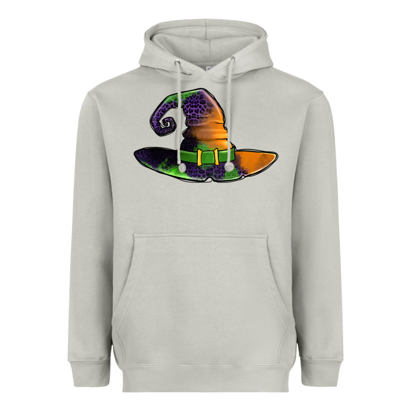 Purple Leopard Witch Hat Heavyweight Hoodie by Jasminsmagicworld | Teevron