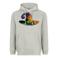 Moon Dust Purple leopard witch hat Heavyweight Hoodie - Jasminsmagicworld