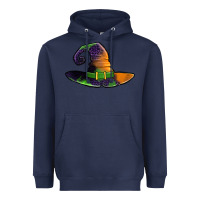 Navy Purple leopard witch hat Heavyweight Hoodie - Jasminsmagicworld