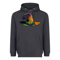 Smoke Purple leopard witch hat Heavyweight Hoodie - Jasminsmagicworld