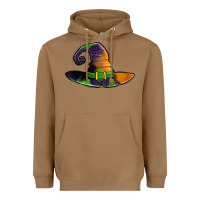 Toasted Coconut Purple leopard witch hat Heavyweight Hoodie - Jasminsmagicworld