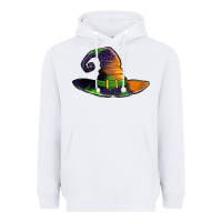 White Purple leopard witch hat Heavyweight Hoodie - Jasminsmagicworld