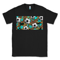 Black western leopard camouflage turquoise soccer licence plate template Classic Tee - Artiststas