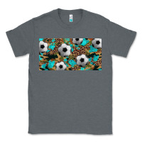 Charcoal Heather western leopard camouflage turquoise soccer licence plate template Classic Tee - Artiststas