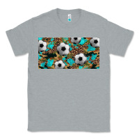 Heather Grey western leopard camouflage turquoise soccer licence plate template Classic Tee - Artiststas