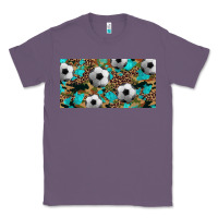 Lavender western leopard camouflage turquoise soccer licence plate template Classic Tee - Artiststas