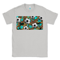 Moon Dust western leopard camouflage turquoise soccer licence plate template Classic Tee - Artiststas