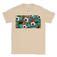 Mushroom western leopard camouflage turquoise soccer licence plate template Classic Tee - Artiststas