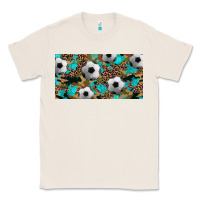 Natural western leopard camouflage turquoise soccer licence plate template Classic Tee - Artiststas