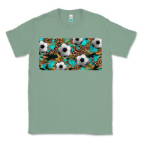 Sage western leopard camouflage turquoise soccer licence plate template Classic Tee - Artiststas