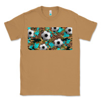 Toasted Coconut western leopard camouflage turquoise soccer licence plate template Classic Tee - Artiststas