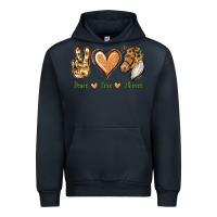 Navy Peace Love Horses Urban Hoodie - Jasminsmagicworld